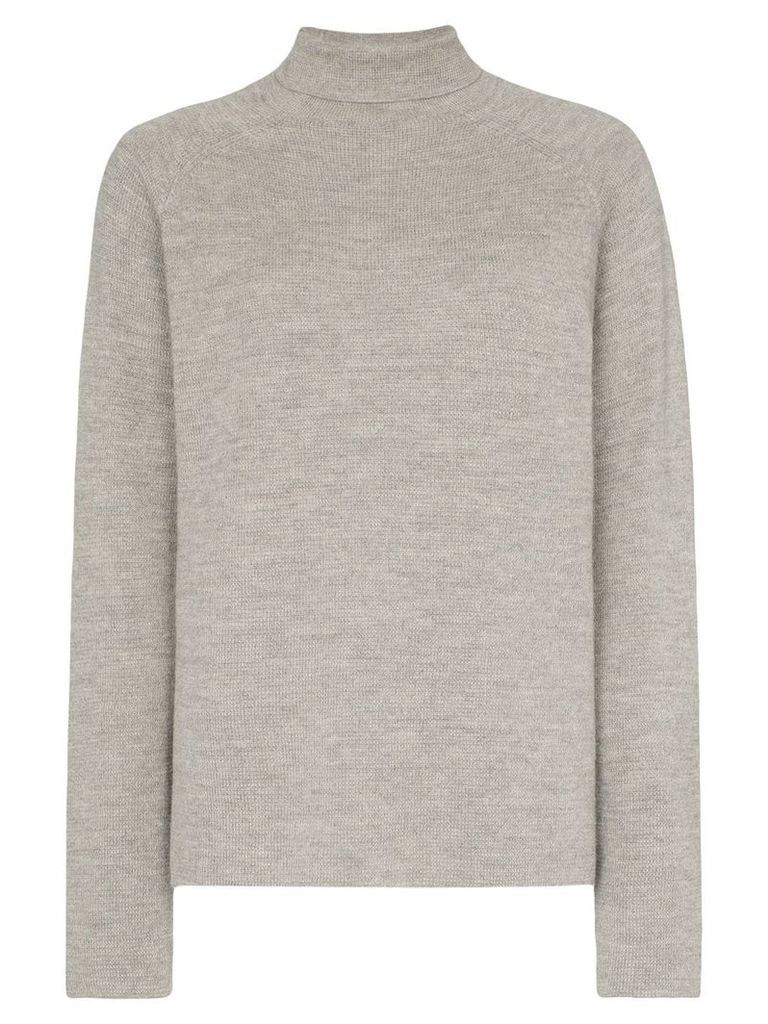 Carcel Milano alpaca wool turtleneck sweater - Grey