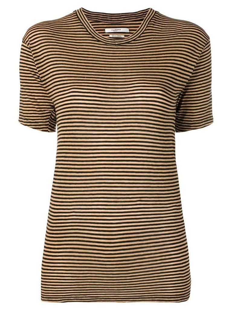 Isabel Marant Étoile striped fitted T-shirt - Yellow