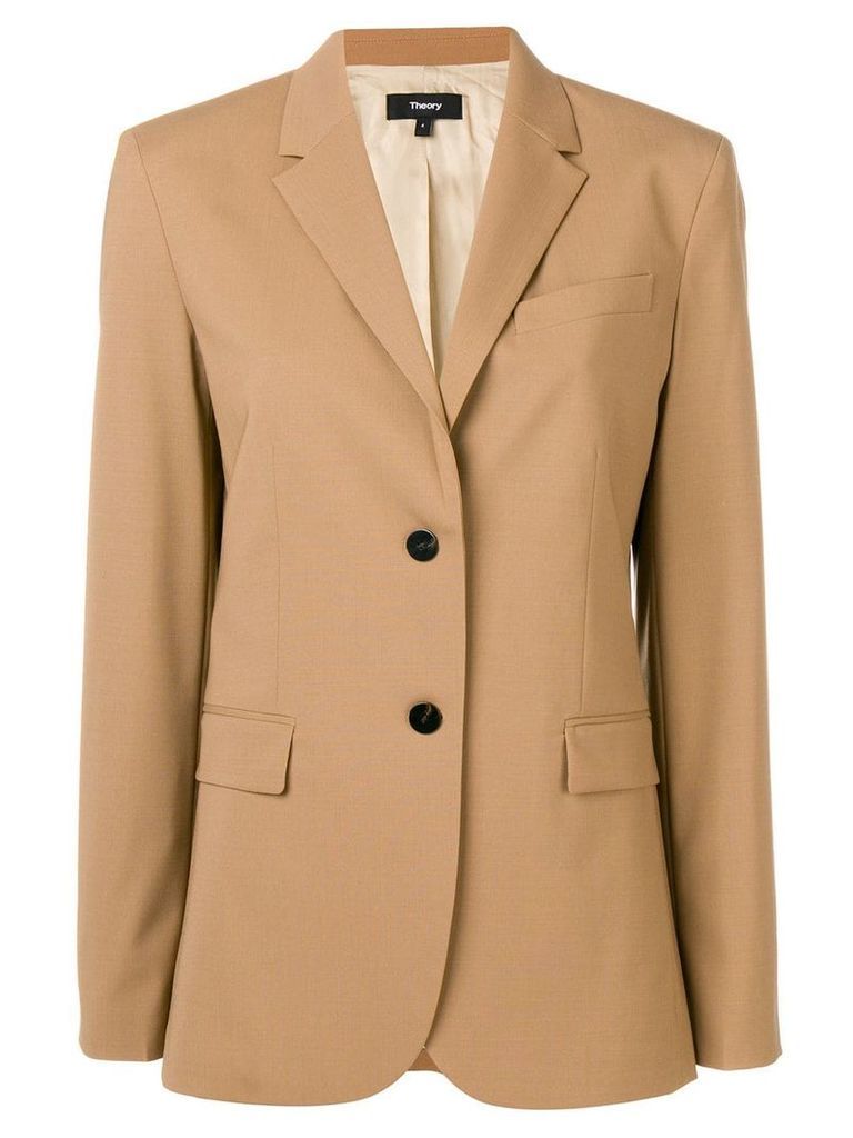 Theory single breasted blazer - Brown