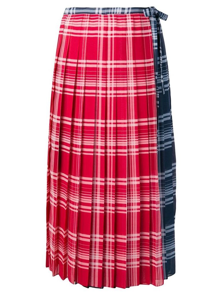 Tommy Hilfiger checked pleated skirt - Blue