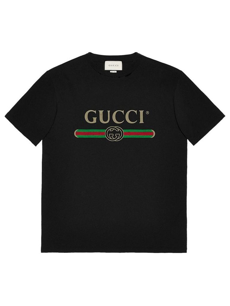 Gucci oversized logo T-shirt - Black