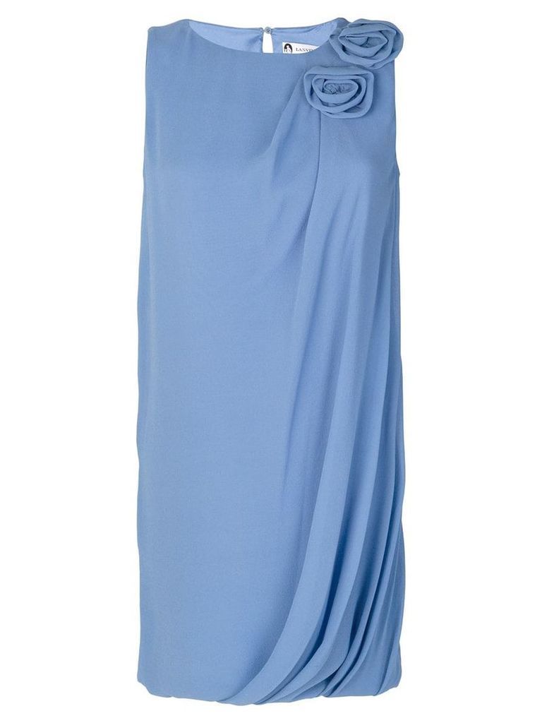 LANVIN rosette-embellished dress - Blue