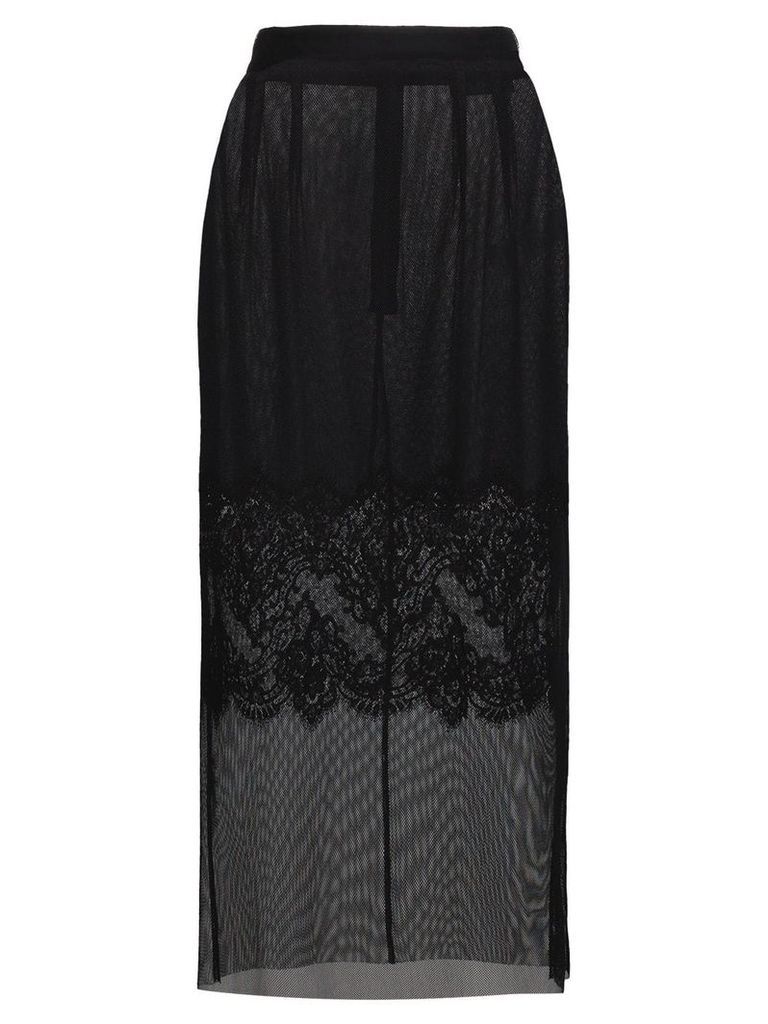 Dolce & Gabbana Layered lace pencil skirt - Black