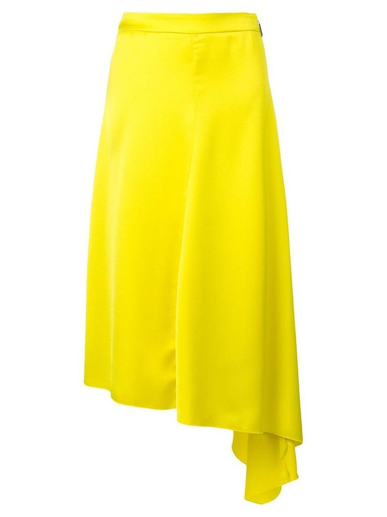MSGM asymmetric hem skirt - Yellow