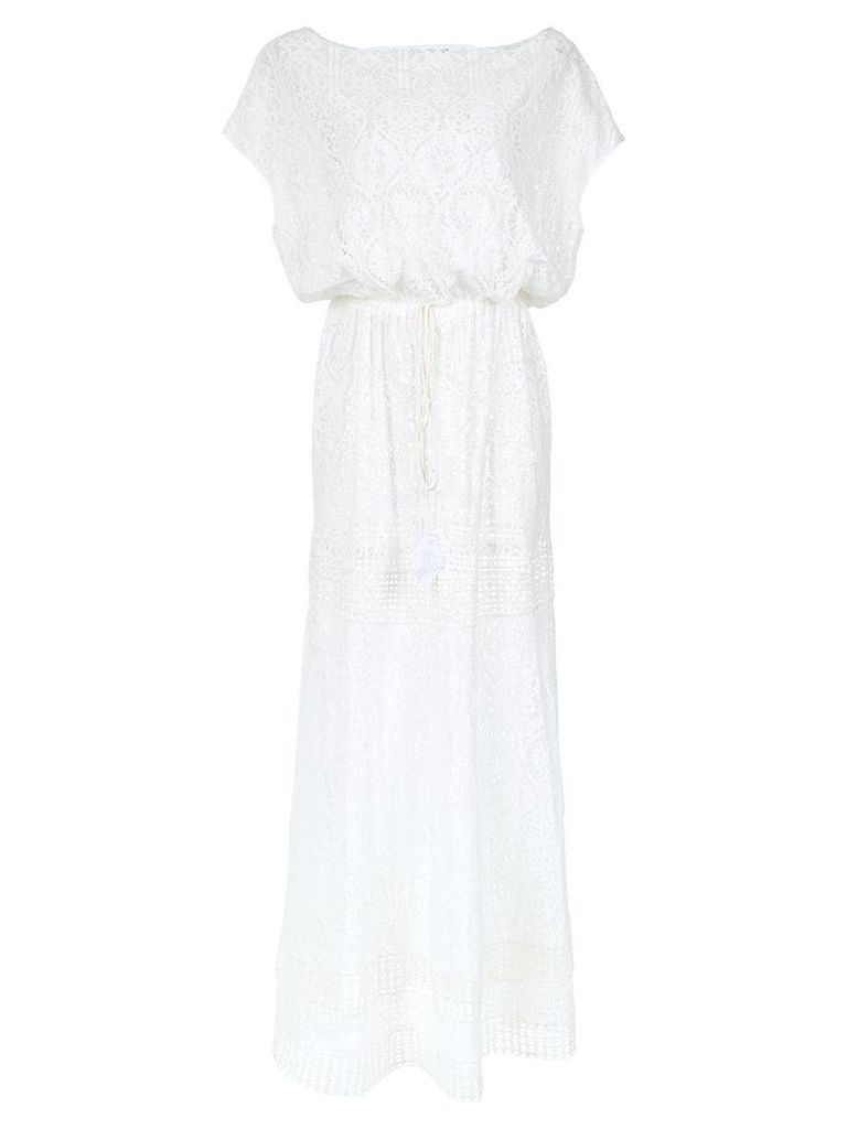 Martha Medeiros lace maxi gown - White