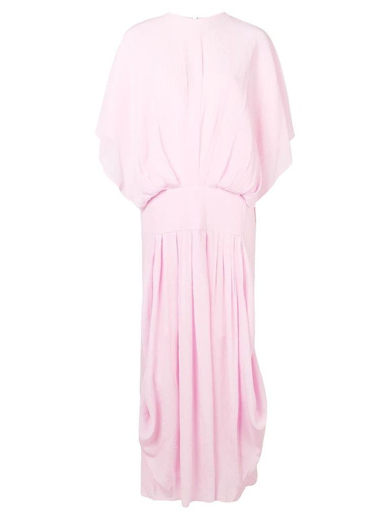 JW Anderson batwing crinkle maxi dress - PINK