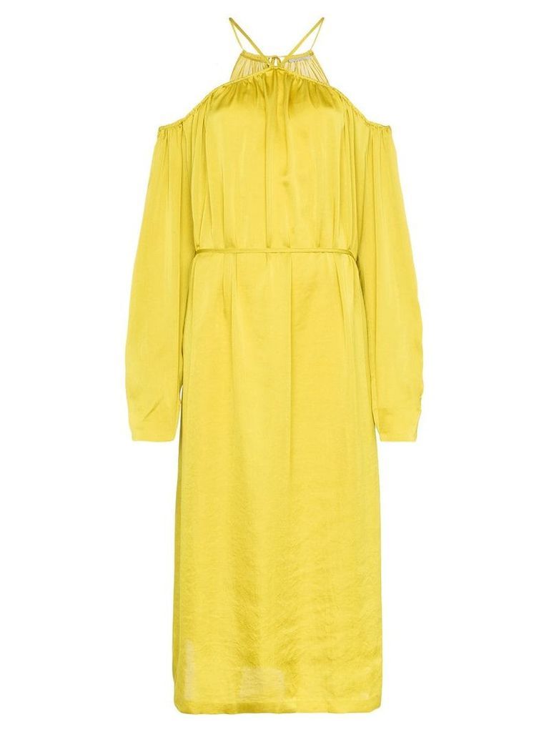 Low Classic shirring off the shoulder dress - MUSTARD