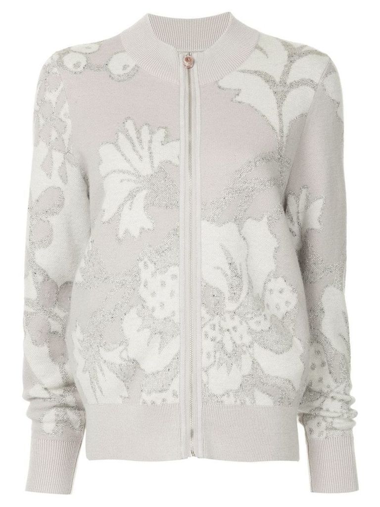 Onefifteen embroidered knit jacket - PINK