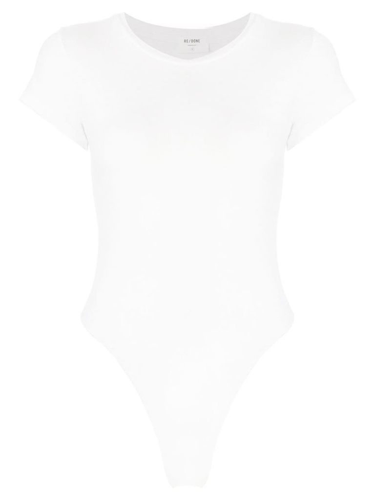 Re/Done jersey T-shirt bodysuit - White
