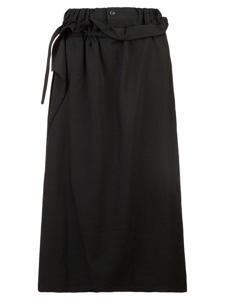 Yohji Yamamoto high-waisted skirt - Black