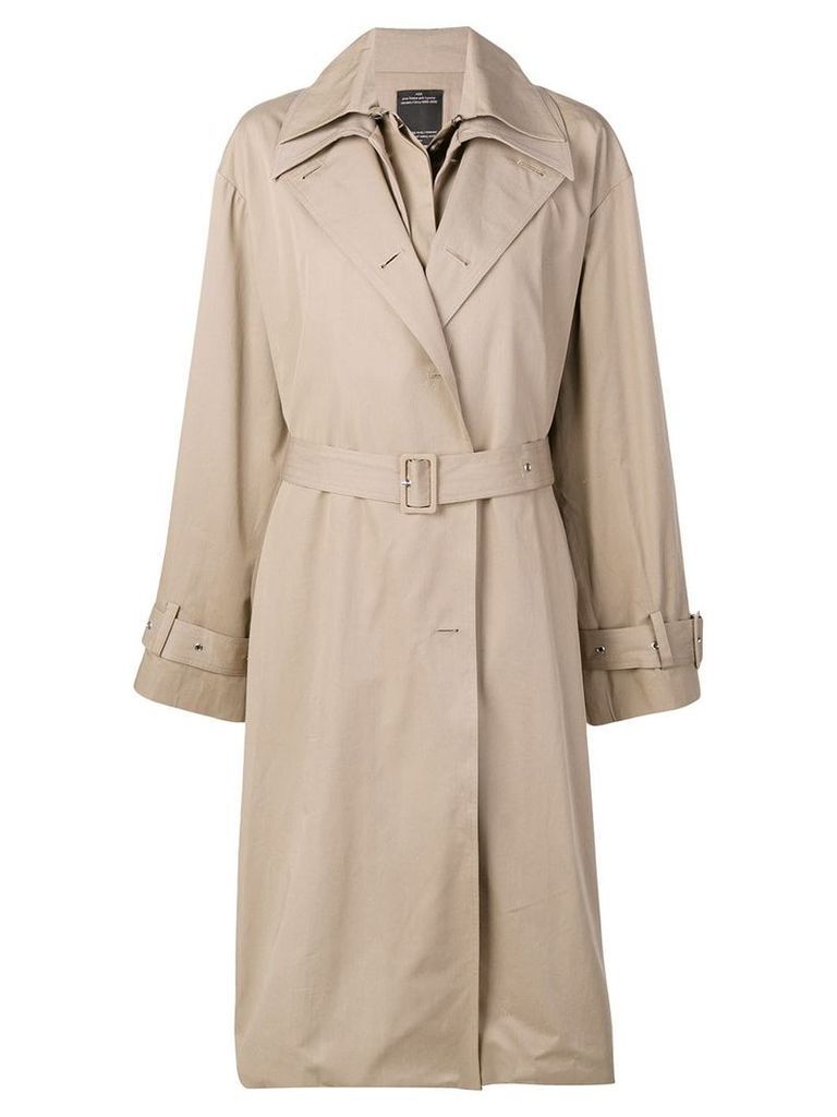 Rokh layered trench coat - Brown