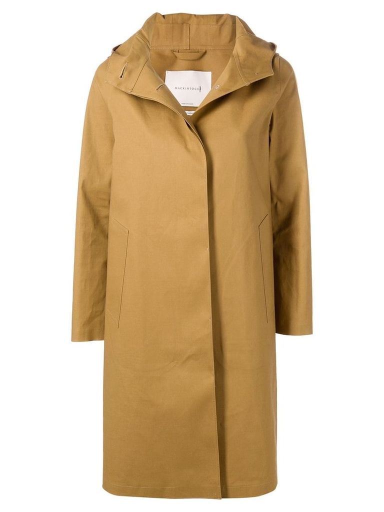 Mackintosh Autumn Bonded Cotton Hooded Coat LR-021 - Brown