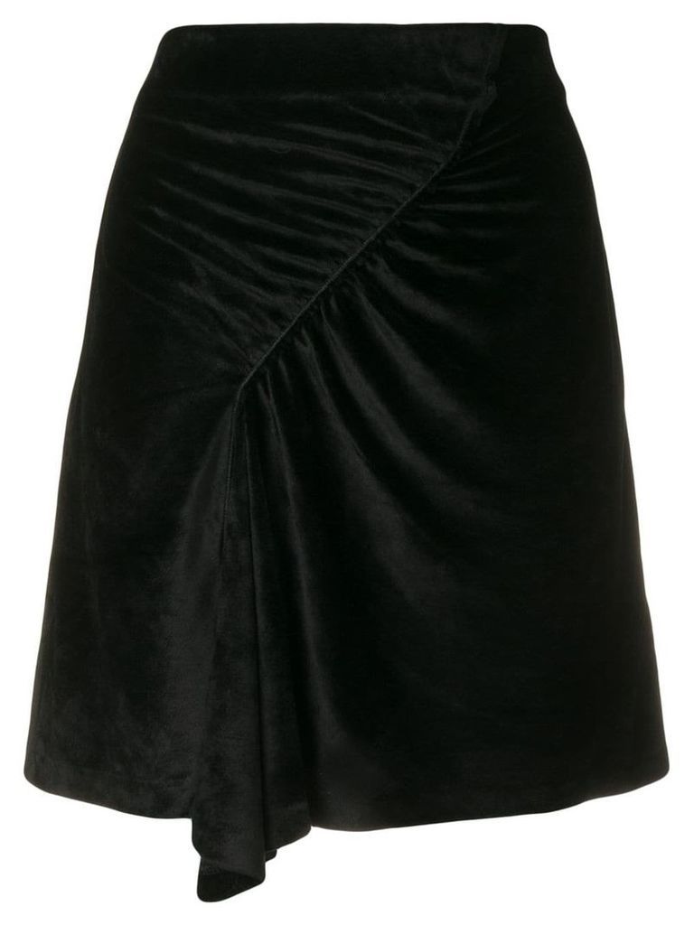 Kenzo ruched A-line skirt - Black