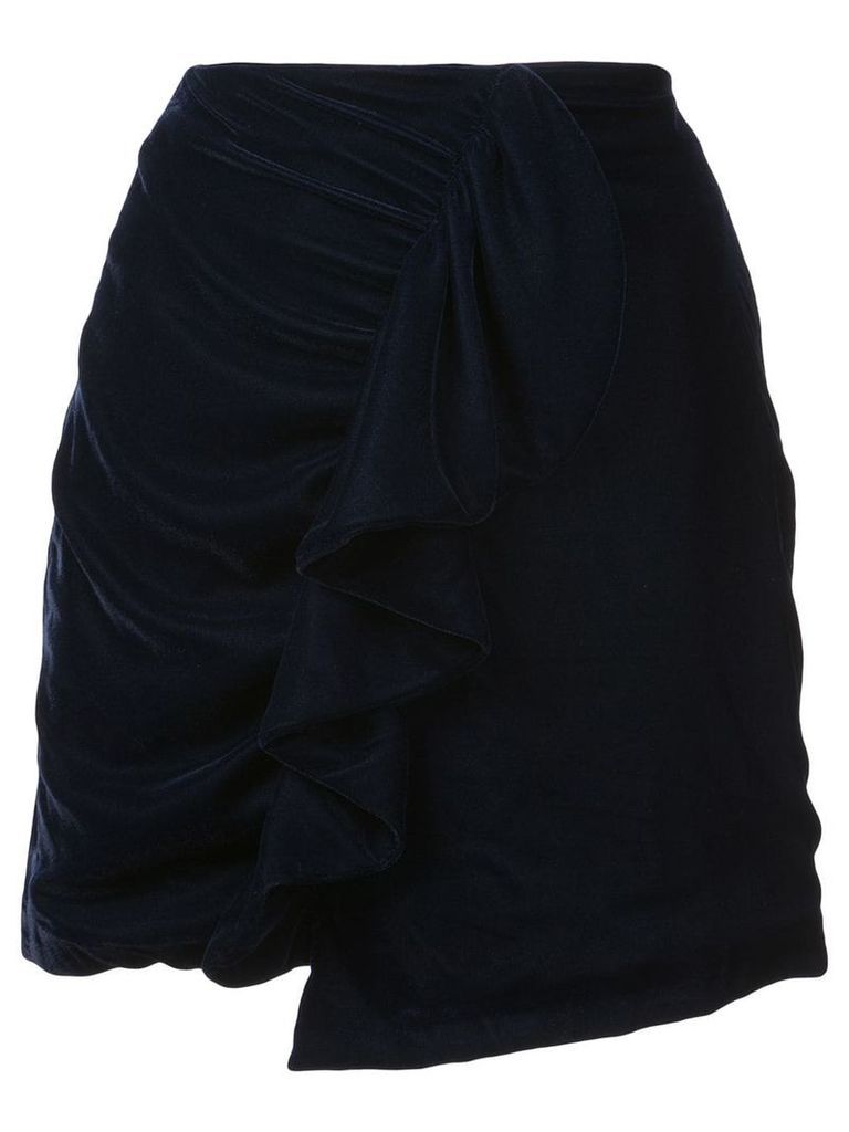 Patbo ruffle mini skirt - Blue