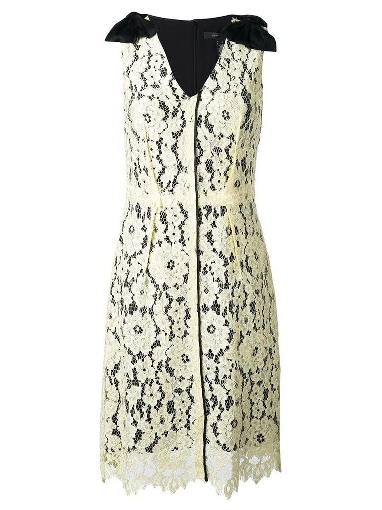 Marc Jacobs floral lace midi dress - Yellow
