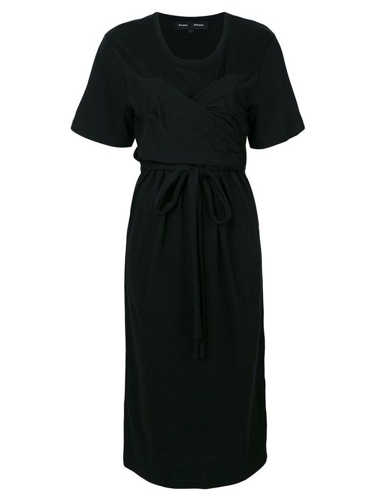 Proenza Schouler Cap Sleeve Tied Dress - Black