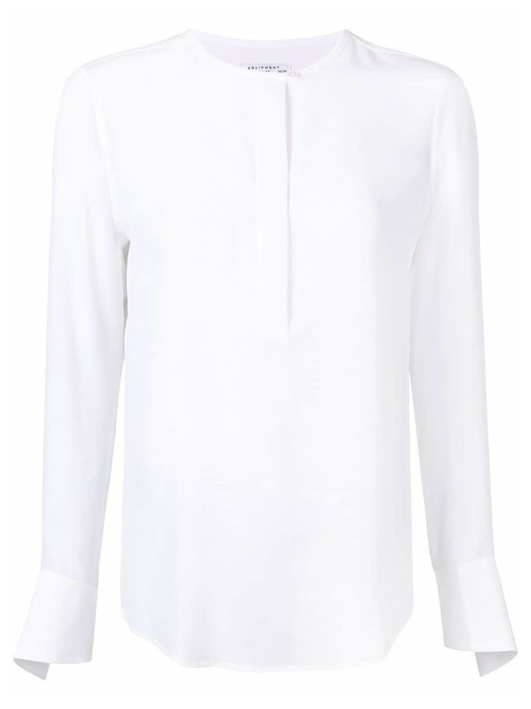 Equipment collarless blouse - White