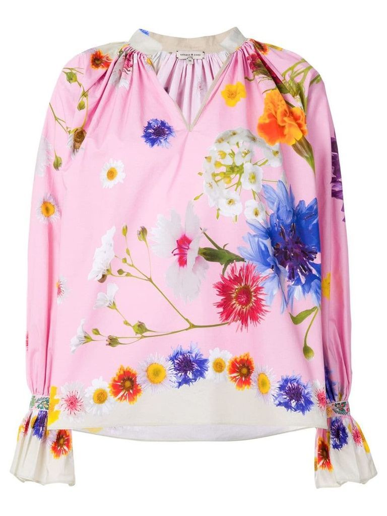 Natasha Zinko floral print blouse - PINK