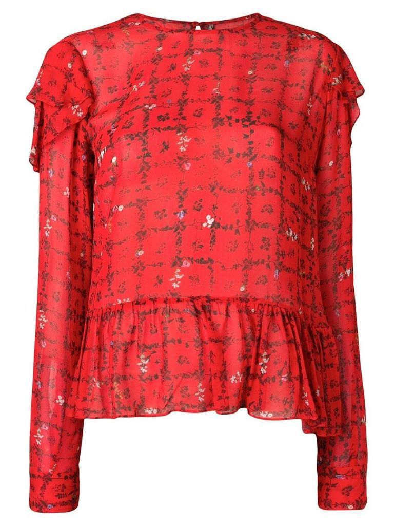 Preen Line Bryoni floral vine top - Red