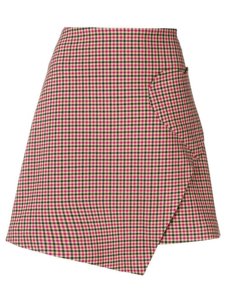 Vivetta check heart-pocket skirt - Neutrals