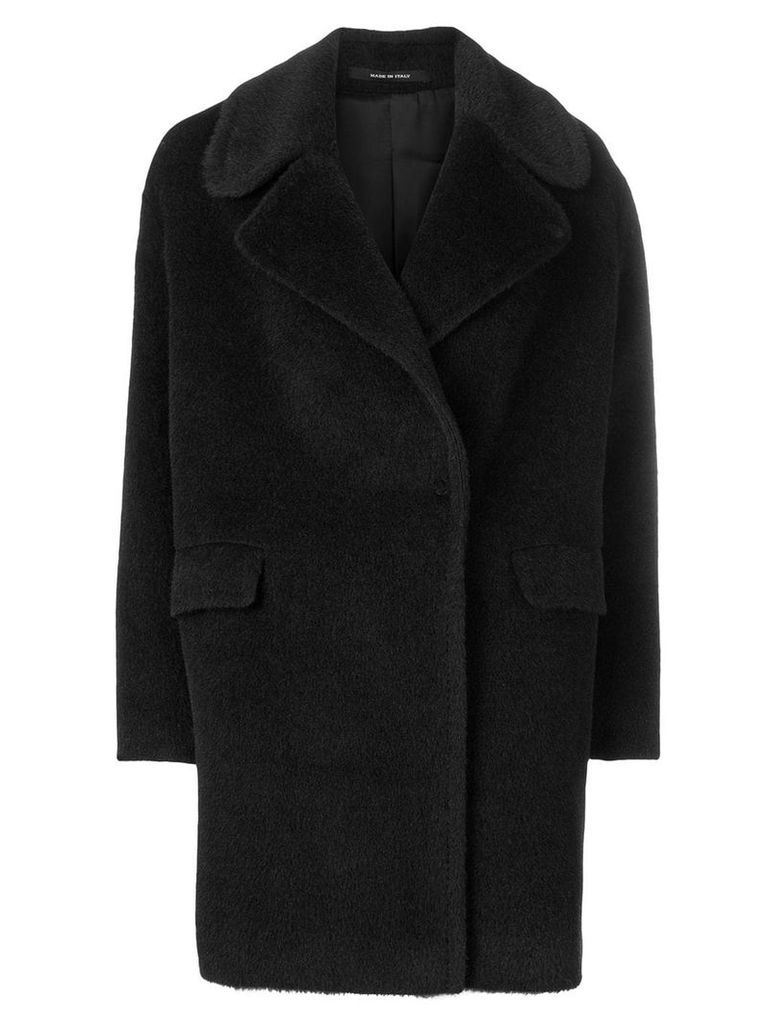 Tagliatore double-breasted fitted coat - Black