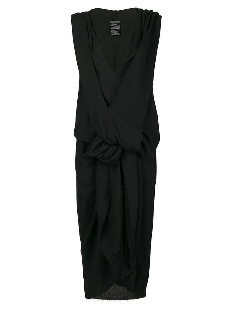 Ann Demeulemeester sleeveless tunic dress - Black