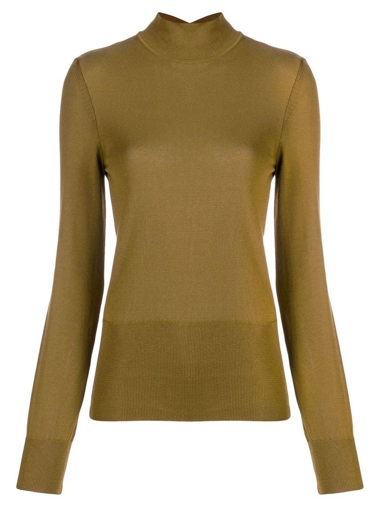 Jacquemus cut-out back detail sweater - Green