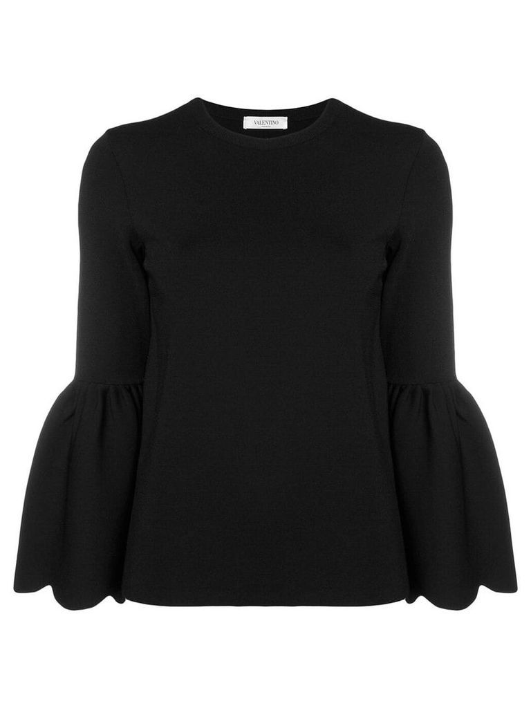 Valentino bell sleeved top - Black