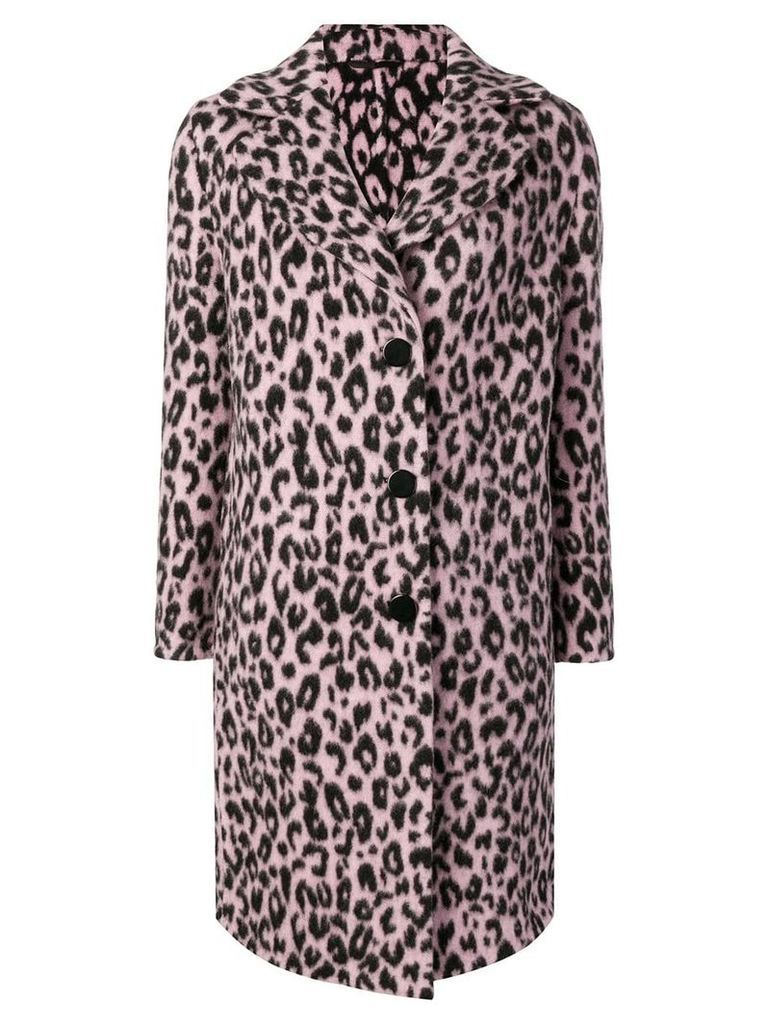 Ermanno Scervino leopard pattern coat - PINK