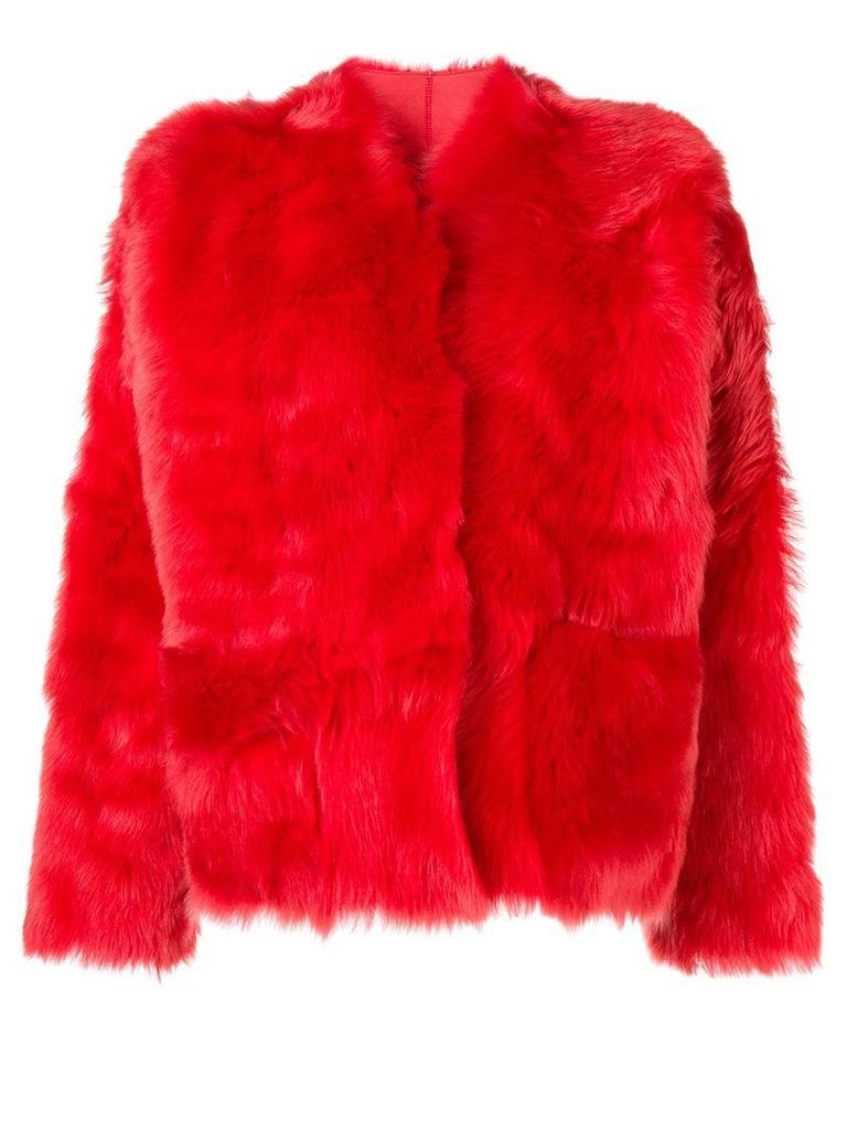 Sofie D'hoore Lima fur coat - Red