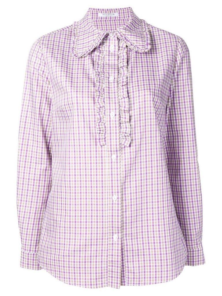 Vivetta checked shirt - Purple