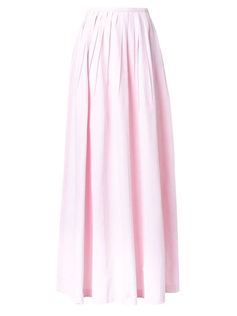 Michael Kors Collection long pleated skirt - PINK