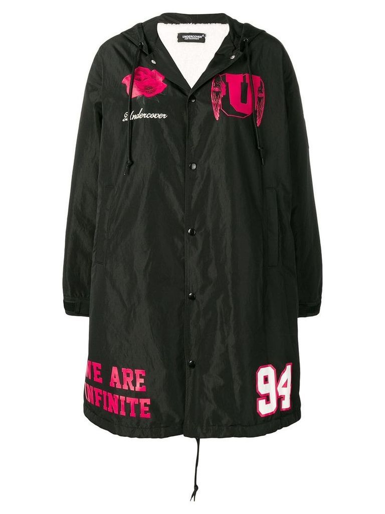 Undercover buttoned up raincoat - Black