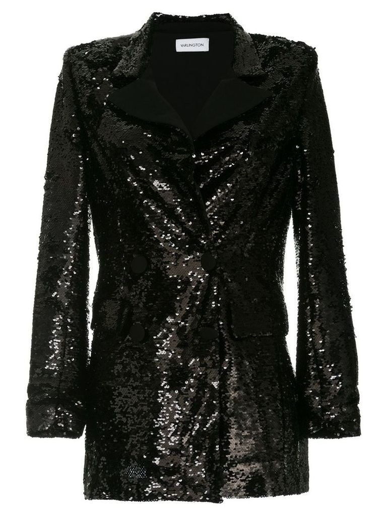 16Arlington sequinned blazer - Black
