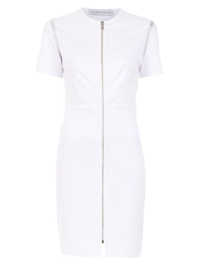 Gloria Coelho zipped dress - White