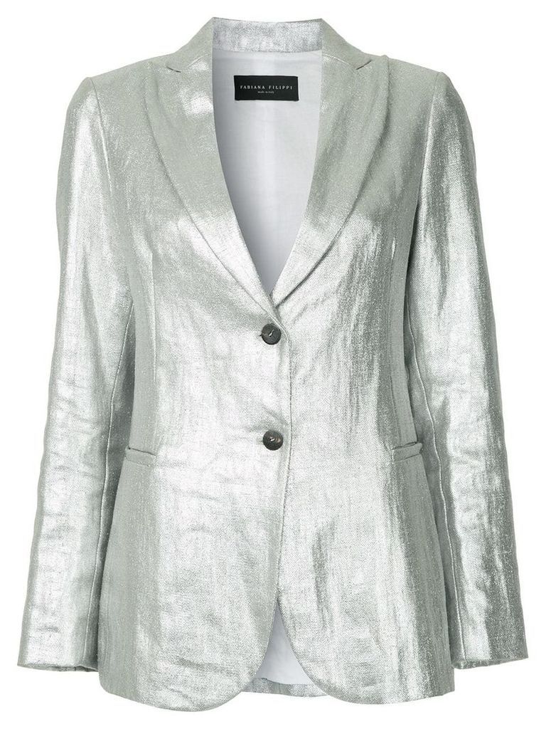 Fabiana Filippi lightweight tailored blazer - Metallic