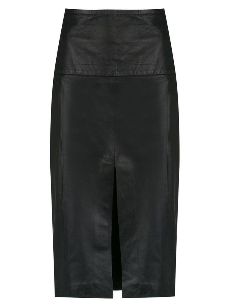 Clé leather skirt - Black