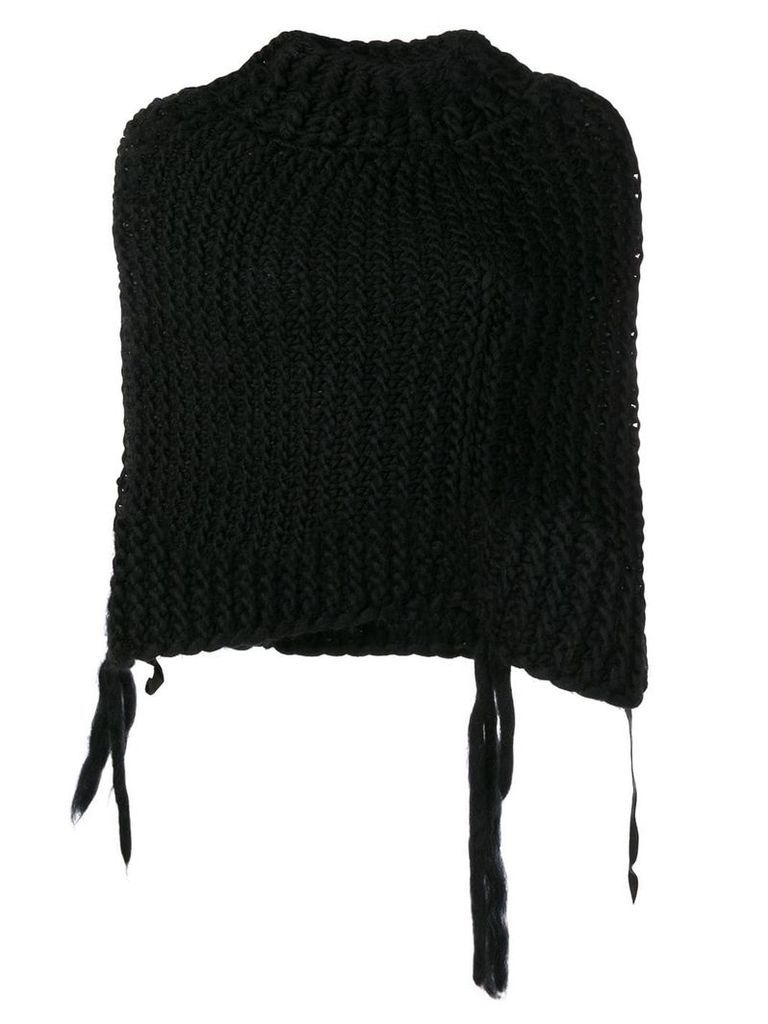 Masnada cropped knit sweater - Black