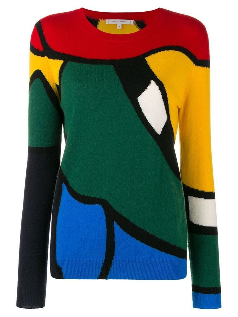 Chinti & Parker colour-block fitted sweater - Green