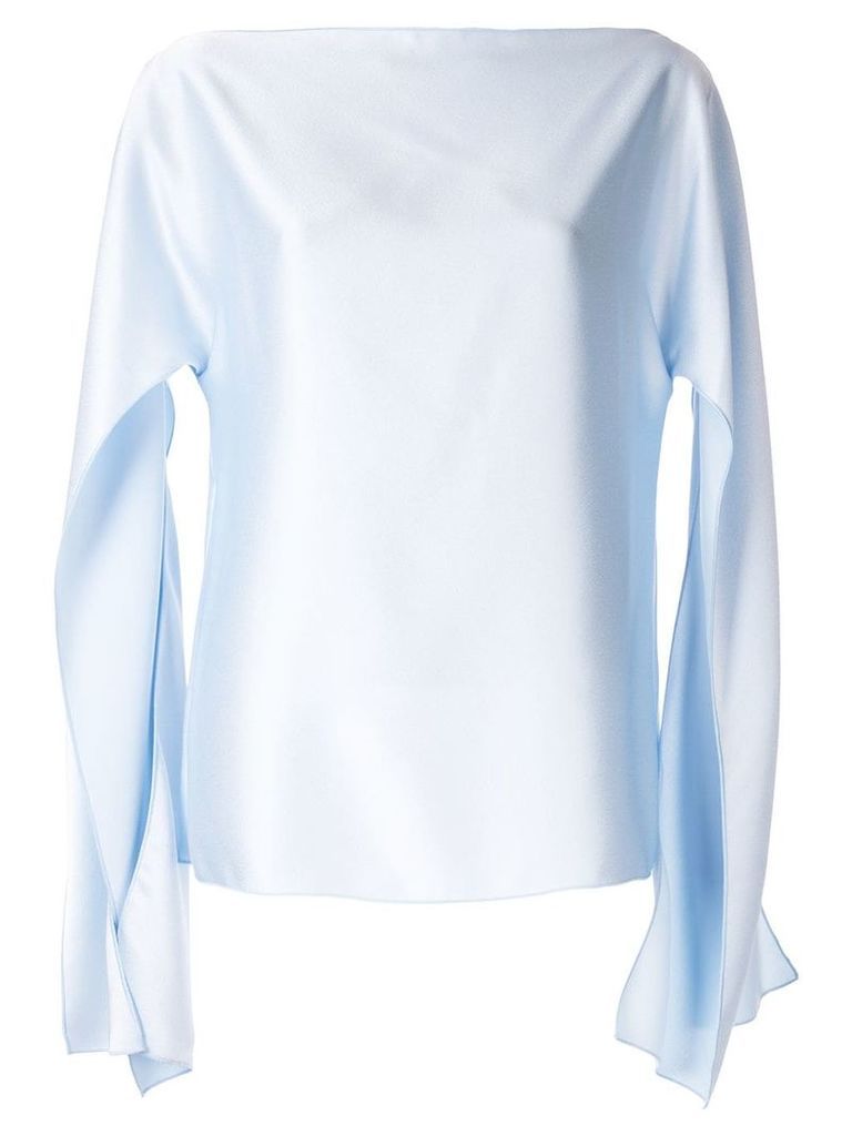 Christopher Esber slit sleeve blouse - Blue