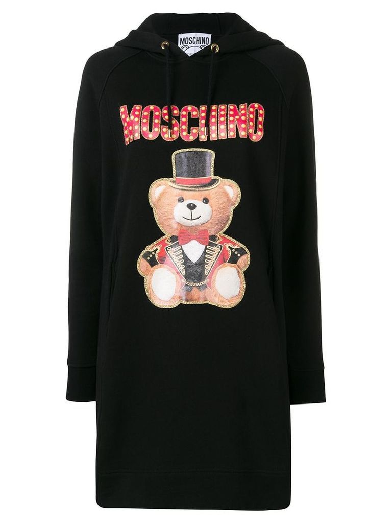 Moschino Teddy Circus hoodie dress - Black