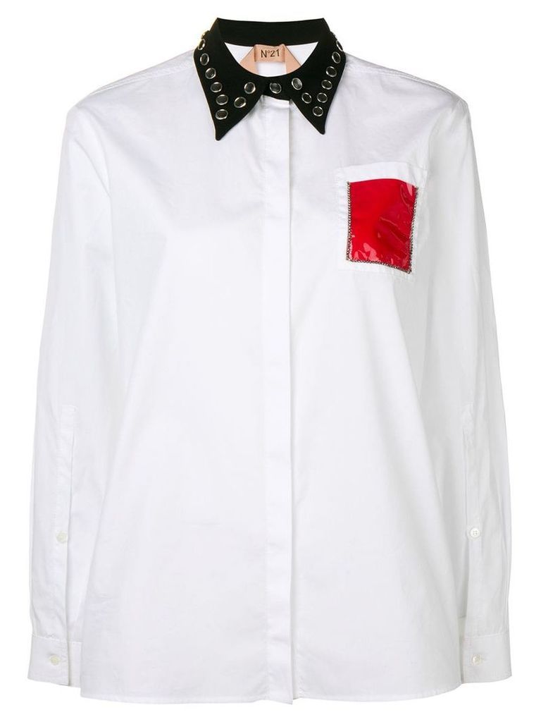 Nº21 embellished shirt - White