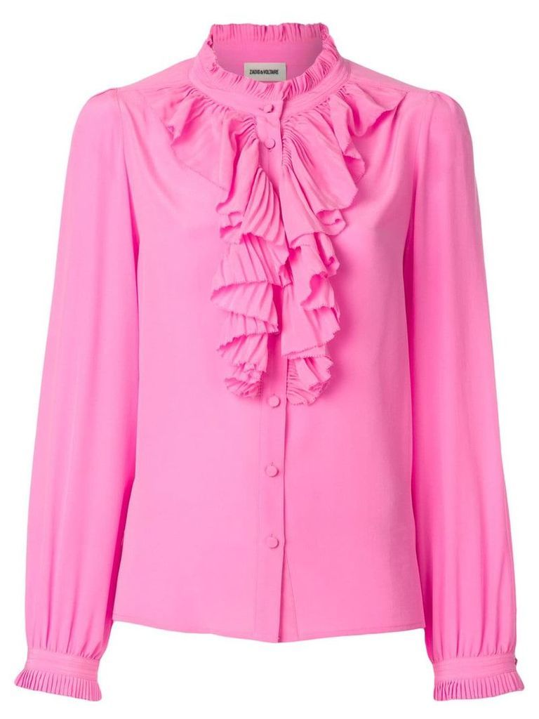 Zadig & Voltaire Tacco ruffle trim shirt - Pink