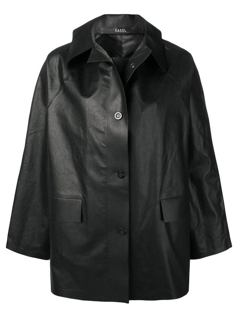 Kassl oversized short coat - Black