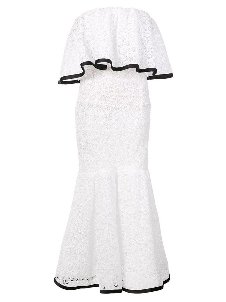 Carolina Herrera off-shoulder lace dress - White