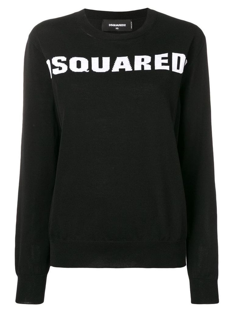 Dsquared2 logo print sweatshirt - Black