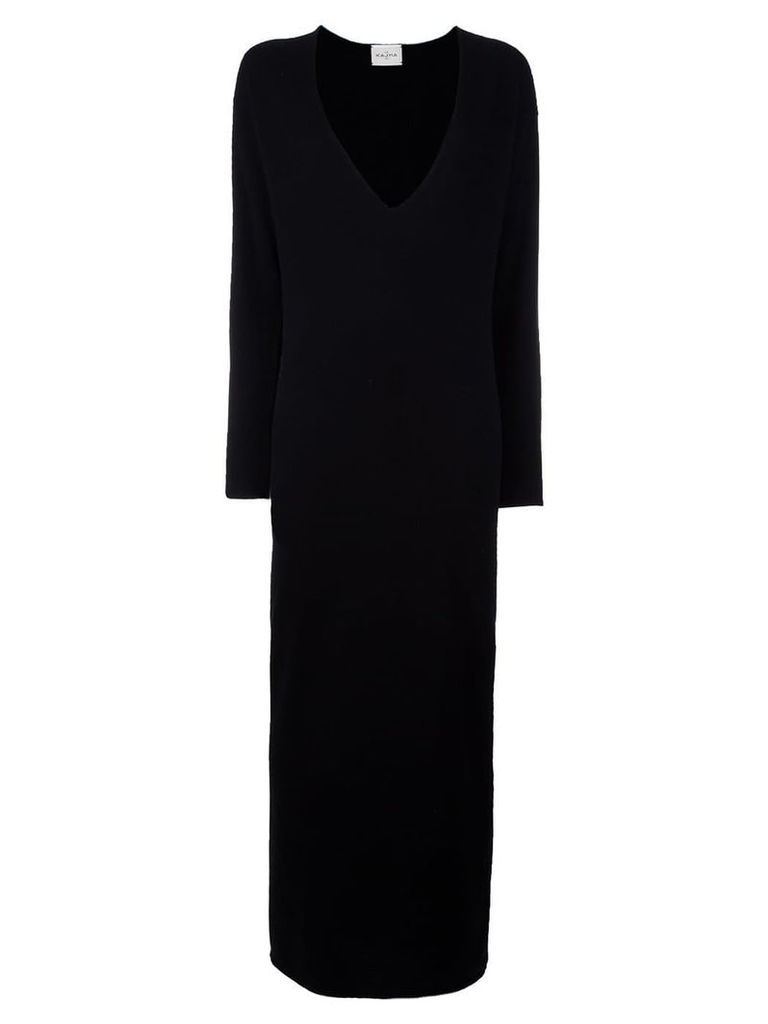 Le Kasha cashmere 'Phoenix' maxi dress - Black