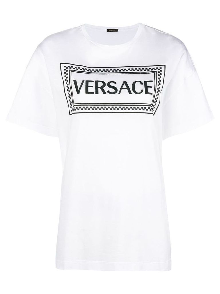 Versace vintage 90s logo T-shirt - White