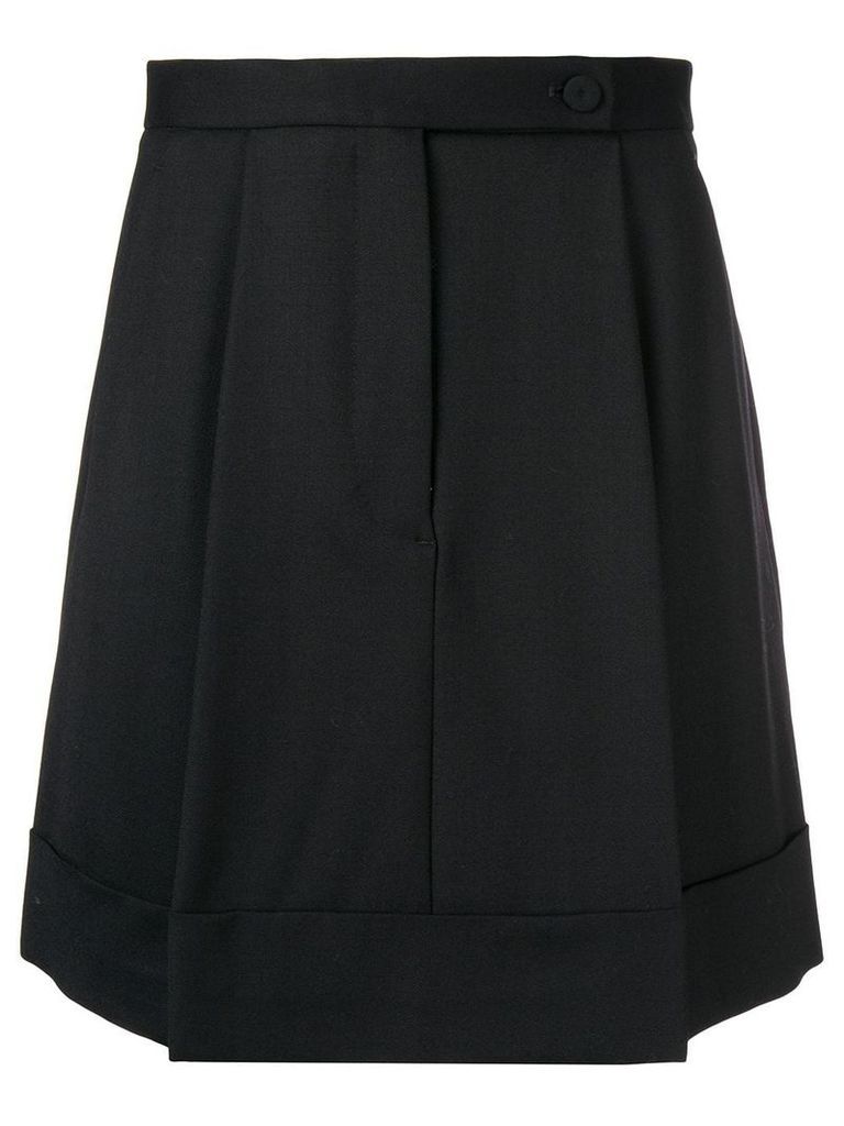 Sara Battaglia pleated skirt - Black