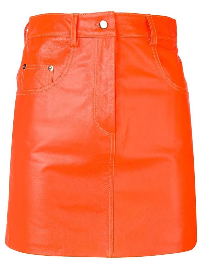 Manokhi straight mini skirt - Orange